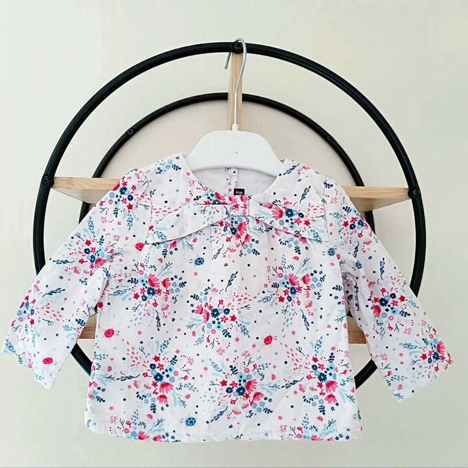 6 mois blouse côtelée sergent major